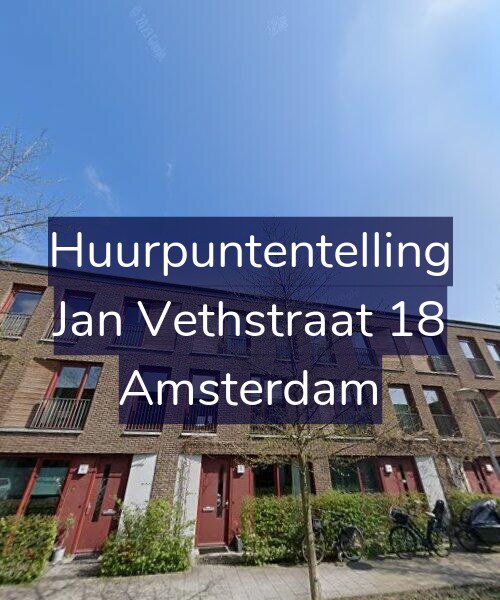 Foto gevel Huurpuntentelling voor Jan Vethstraat 18, Amsterdam