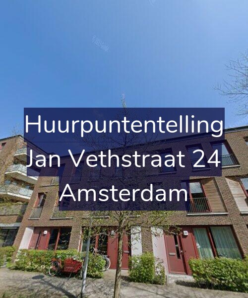 Foto gevel Huurpuntentelling voor Jan Vethstraat 24, Amsterdam