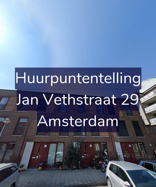 Foto gevel Huurpuntentelling voor Jan Vethstraat 29, Amsterdam
