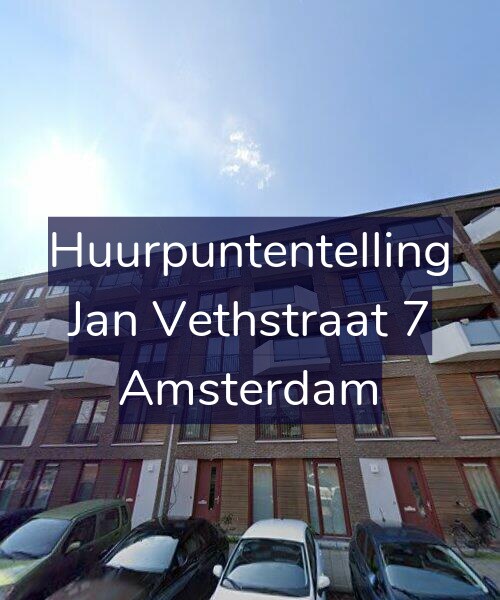 Foto gevel Huurpuntentelling voor Jan Vethstraat 7, Amsterdam