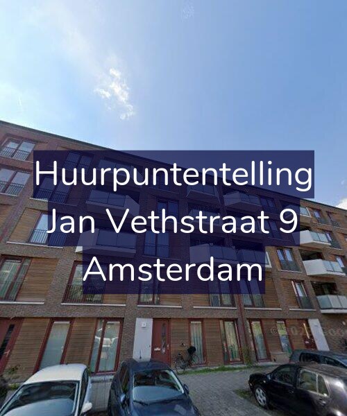Foto gevel Huurpuntentelling voor Jan Vethstraat 9, Amsterdam