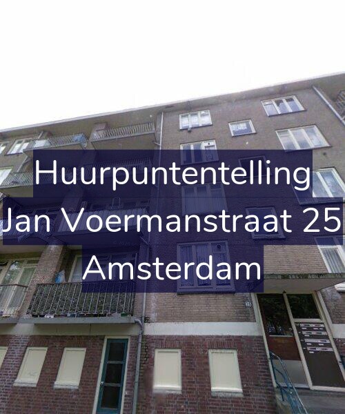 Foto gevel Huurpuntentelling voor Jan Voermanstraat 25, Amsterdam