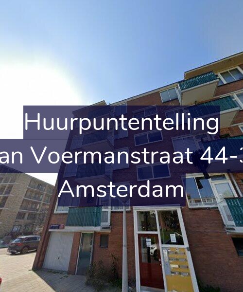 Foto gevel Huurpuntentelling voor Jan Voermanstraat 44-3, Amsterdam