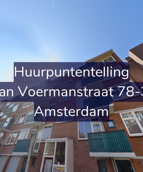 Foto gevel Huurpuntentelling voor Jan Voermanstraat 78-3, Amsterdam
