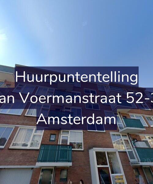 Foto gevel Huurpuntentelling voor Jan Voermanstraat 52-3, Amsterdam
