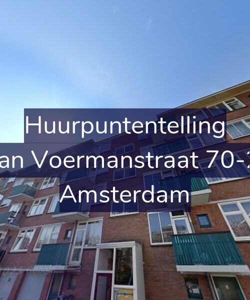 Foto gevel Huurpuntentelling voor Jan Voermanstraat 70-2, Amsterdam