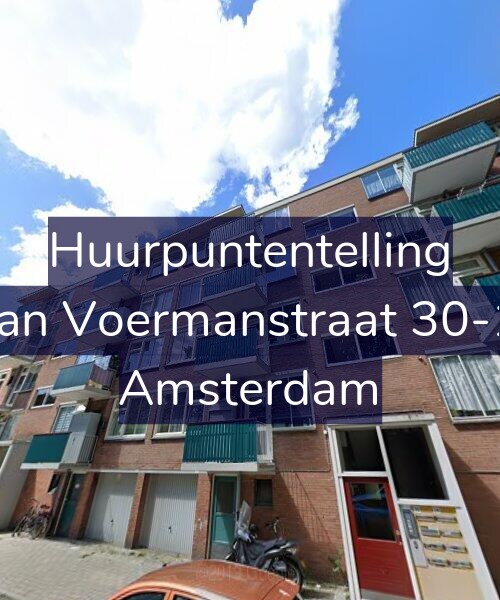 Foto gevel Huurpuntentelling voor Jan Voermanstraat 30-1, Amsterdam