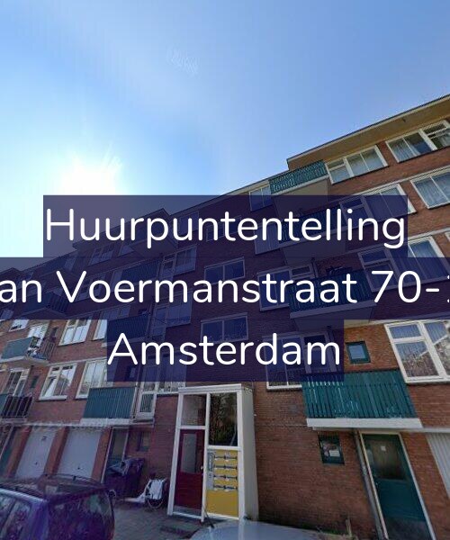 Foto gevel Huurpuntentelling voor Jan Voermanstraat 70-1, Amsterdam