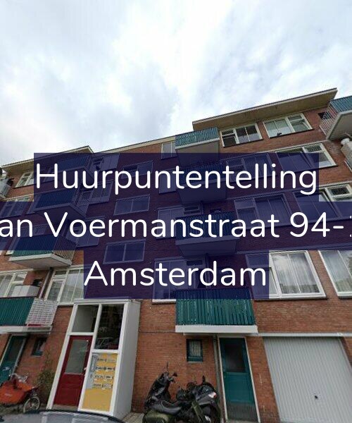 Foto gevel Huurpuntentelling voor Jan Voermanstraat 94-1, Amsterdam