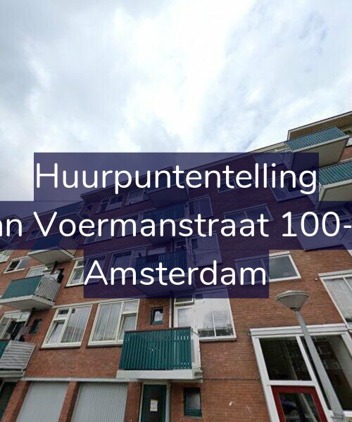 Foto gevel Huurpuntentelling voor Jan Voermanstraat 100-2, Amsterdam