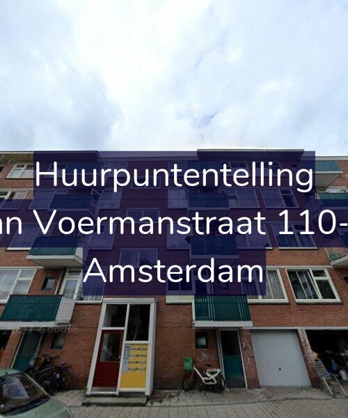 Foto gevel Huurpuntentelling voor Jan Voermanstraat 110-2, Amsterdam