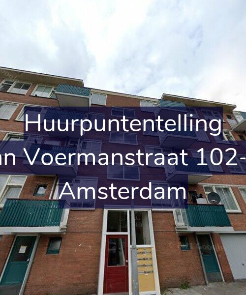 Foto gevel Huurpuntentelling voor Jan Voermanstraat 102-1, Amsterdam