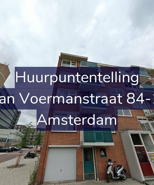 Foto gevel Huurpuntentelling voor Jan Voermanstraat 84-1, Amsterdam