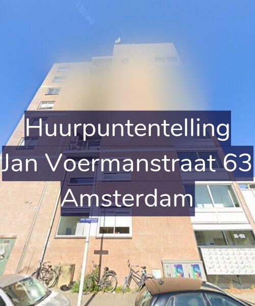 Foto gevel Huurpuntentelling voor Jan Voermanstraat 63, Amsterdam