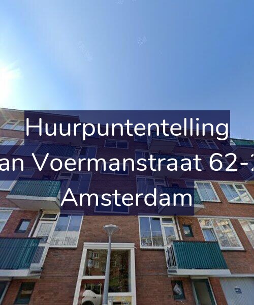 Foto gevel Huurpuntentelling voor Jan Voermanstraat 62-2, Amsterdam