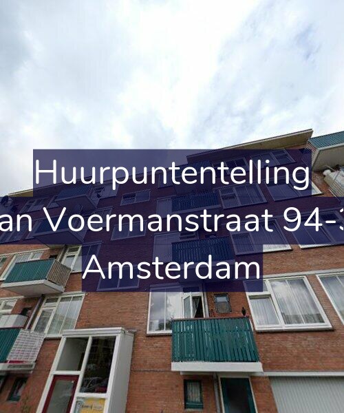Foto gevel Huurpuntentelling voor Jan Voermanstraat 94-3, Amsterdam