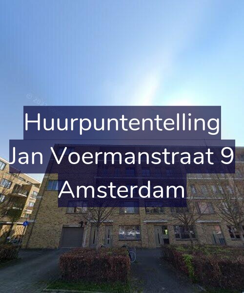 Foto gevel Huurpuntentelling voor Jan Voermanstraat 9, Amsterdam