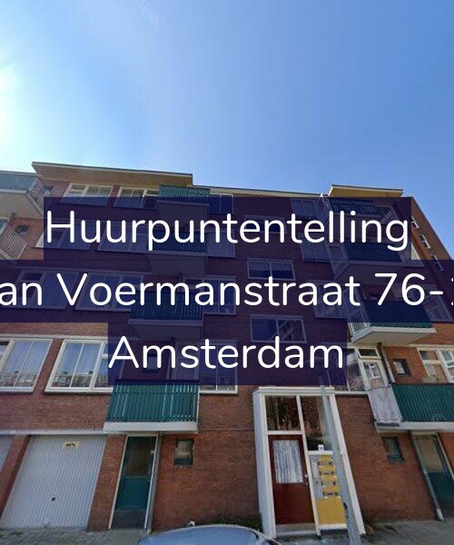 Foto gevel Huurpuntentelling voor Jan Voermanstraat 76-1, Amsterdam