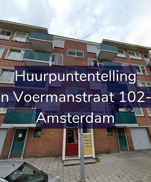 Foto gevel Huurpuntentelling voor Jan Voermanstraat 102-H, Amsterdam