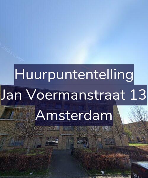 Foto gevel Huurpuntentelling voor Jan Voermanstraat 13, Amsterdam