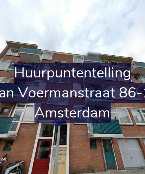 Foto gevel Huurpuntentelling voor Jan Voermanstraat 86-1, Amsterdam