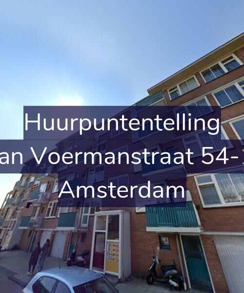 Foto gevel Huurpuntentelling voor Jan Voermanstraat 54-1, Amsterdam