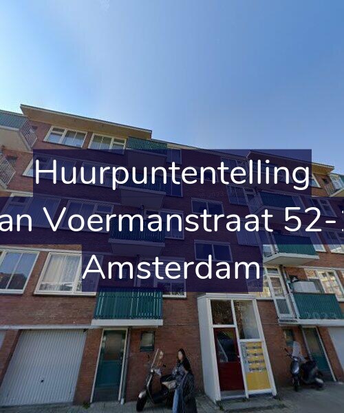 Foto gevel Huurpuntentelling voor Jan Voermanstraat 52-1, Amsterdam