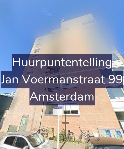 Foto gevel Huurpuntentelling voor Jan Voermanstraat 99, Amsterdam