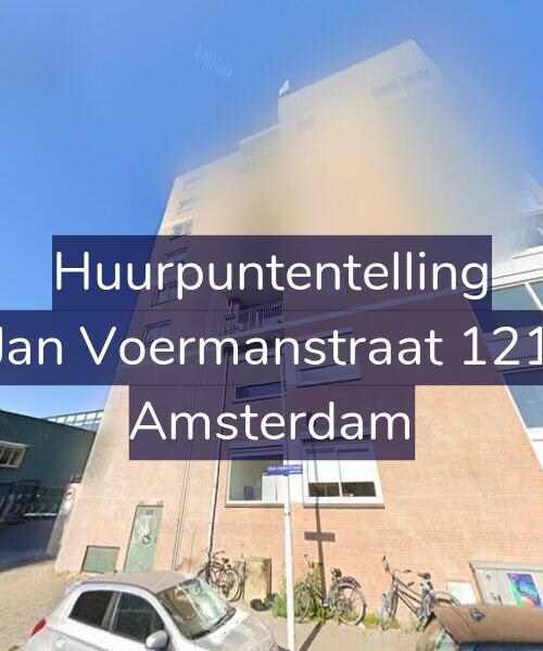 Foto gevel Huurpuntentelling voor Jan Voermanstraat 121, Amsterdam