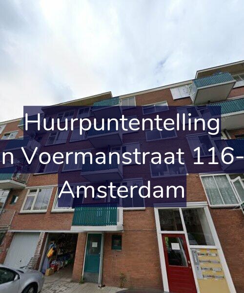 Foto gevel Huurpuntentelling voor Jan Voermanstraat 116-H, Amsterdam