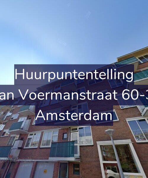 Foto gevel Huurpuntentelling voor Jan Voermanstraat 60-3, Amsterdam