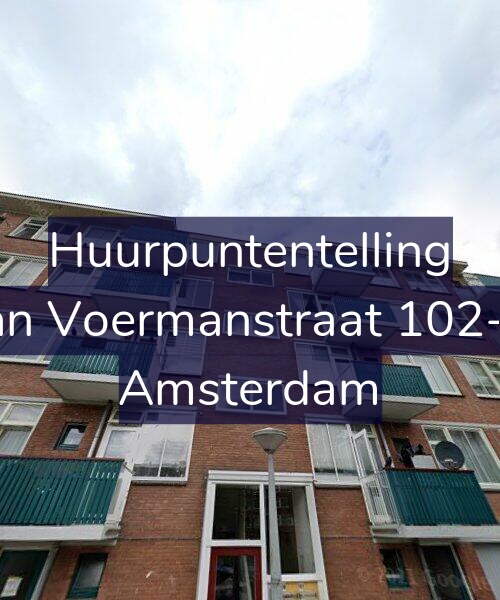 Foto gevel Huurpuntentelling voor Jan Voermanstraat 102-3, Amsterdam
