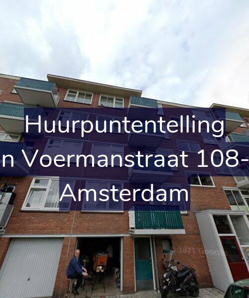 Foto gevel Huurpuntentelling voor Jan Voermanstraat 108-H, Amsterdam