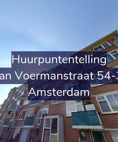 Foto gevel Huurpuntentelling voor Jan Voermanstraat 54-3, Amsterdam