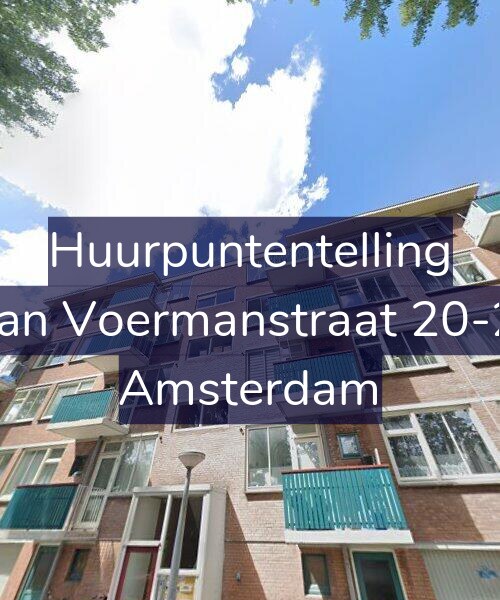 Foto gevel Huurpuntentelling voor Jan Voermanstraat 20-2, Amsterdam