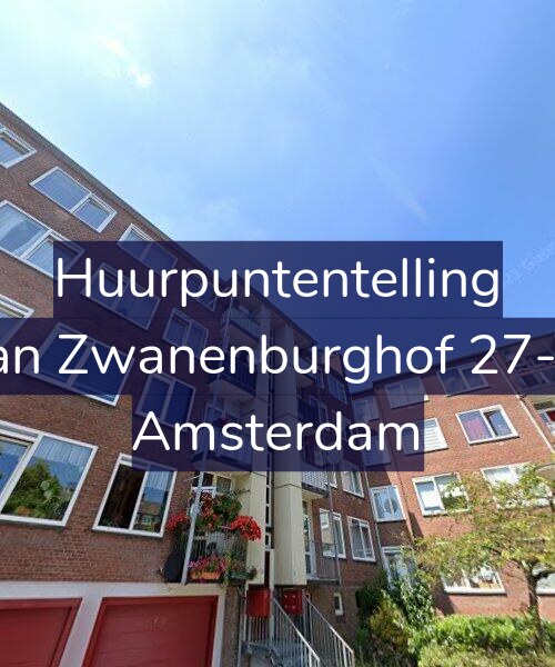 Foto gevel Huurpuntentelling voor Jan Zwanenburghof 27-2, Amsterdam
