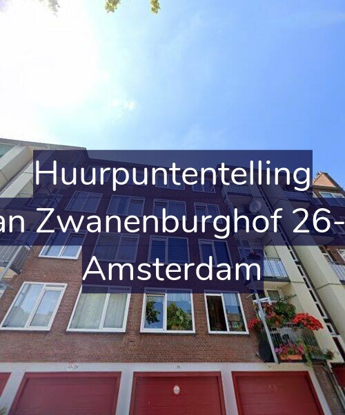 Foto gevel Huurpuntentelling voor Jan Zwanenburghof 26-3, Amsterdam