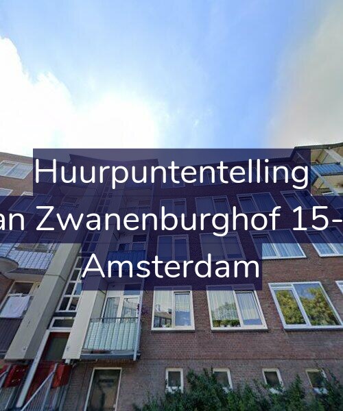 Foto gevel Huurpuntentelling voor Jan Zwanenburghof 15-2, Amsterdam