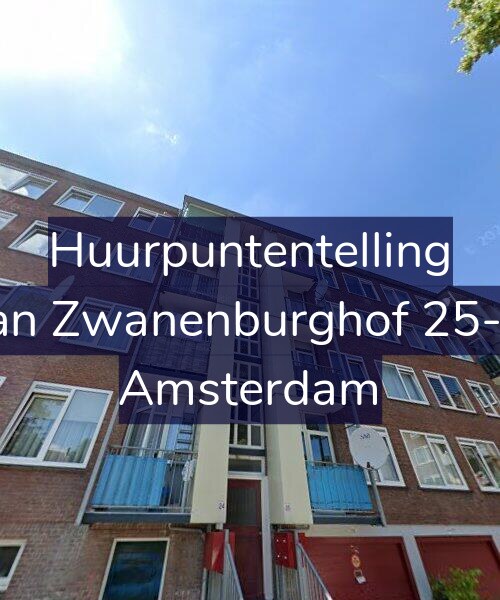 Foto gevel Huurpuntentelling voor Jan Zwanenburghof 25-2, Amsterdam