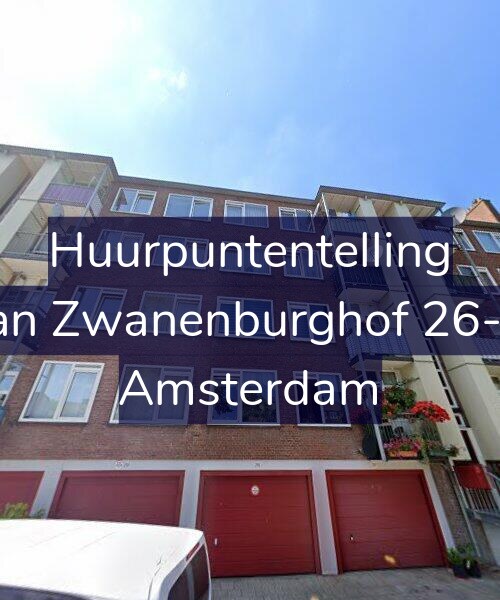 Foto gevel Huurpuntentelling voor Jan Zwanenburghof 26-1, Amsterdam