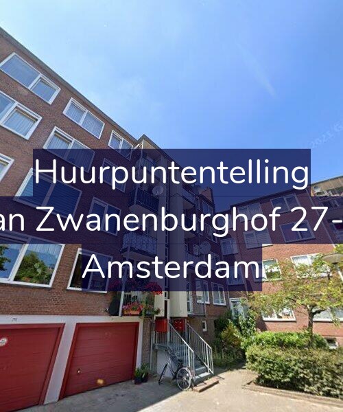 Foto gevel Huurpuntentelling voor Jan Zwanenburghof 27-1, Amsterdam
