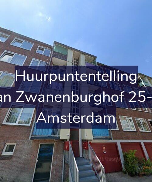 Foto gevel Huurpuntentelling voor Jan Zwanenburghof 25-1, Amsterdam