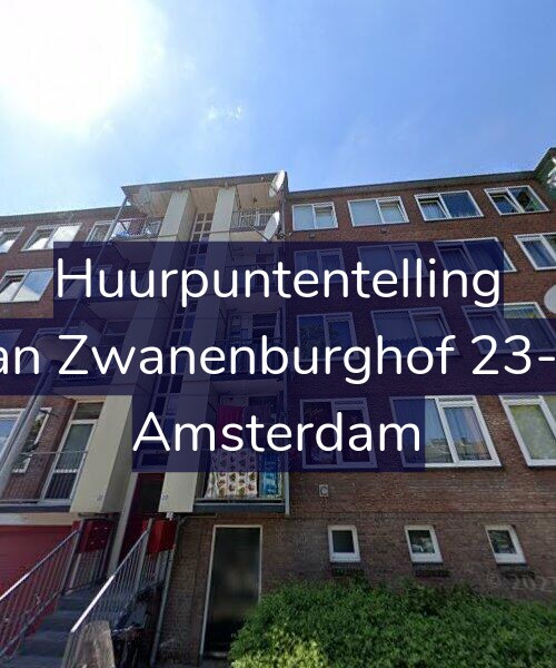 Foto gevel Huurpuntentelling voor Jan Zwanenburghof 23-1, Amsterdam