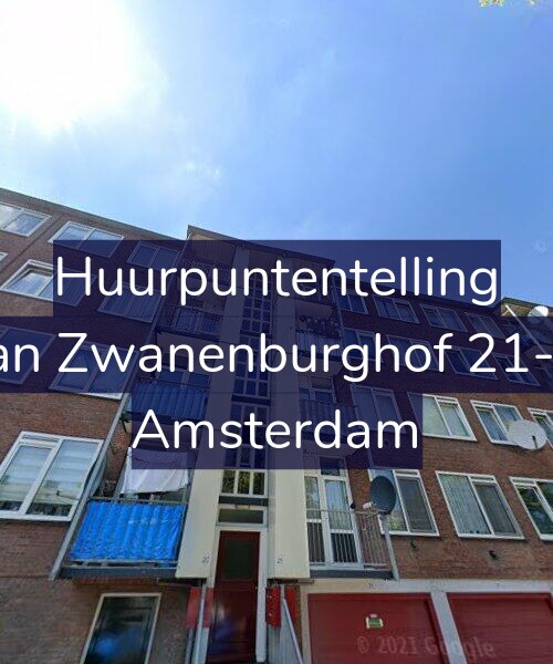 Foto gevel Huurpuntentelling voor Jan Zwanenburghof 21-3, Amsterdam