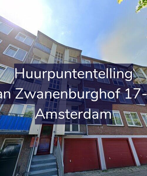 Foto gevel Huurpuntentelling voor Jan Zwanenburghof 17-1, Amsterdam