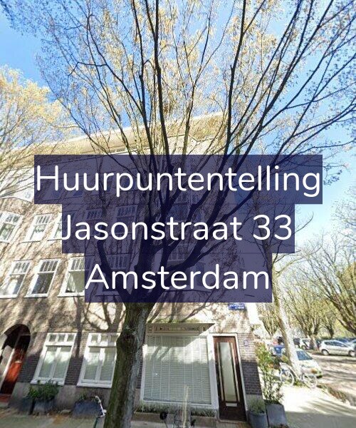 Foto gevel Huurpuntentelling voor Jasonstraat 33, Amsterdam