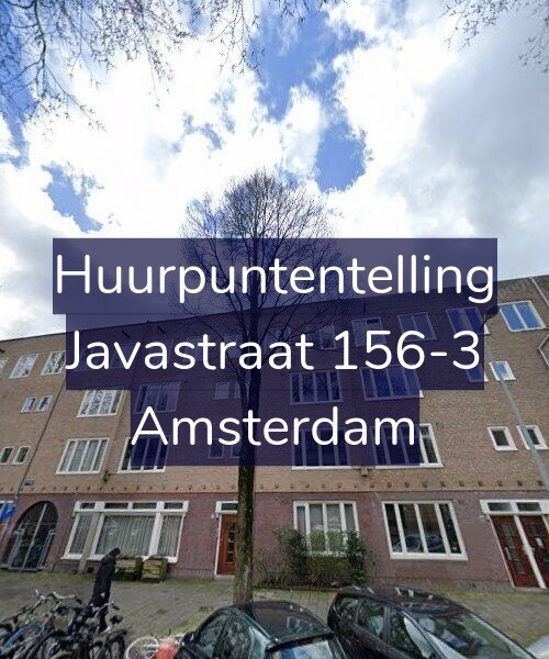 Foto gevel Huurpuntentelling voor Javastraat 156-3, Amsterdam
