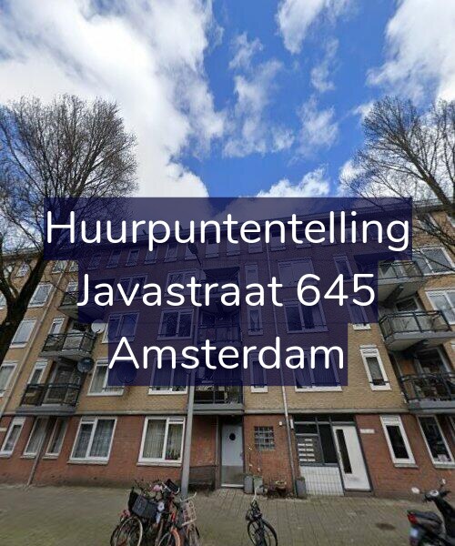 Foto gevel Huurpuntentelling voor Javastraat 645, Amsterdam