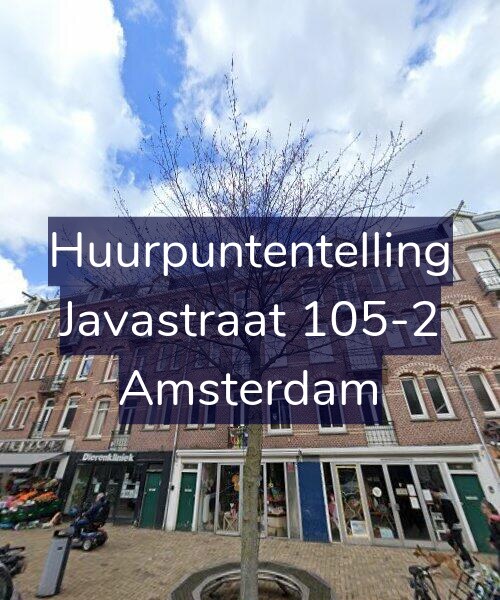 Foto gevel Huurpuntentelling voor Javastraat 105-2, Amsterdam