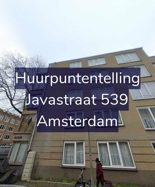 Foto gevel Huurpuntentelling voor Javastraat 539, Amsterdam